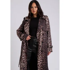 New Urban Bliss Leopard Print Trench