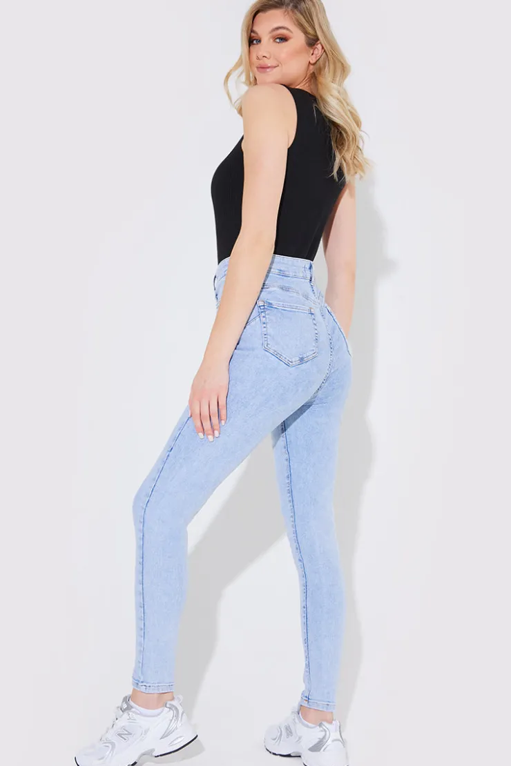 Hot Fits Light Wash Sculpt Shaper Jean Blue
