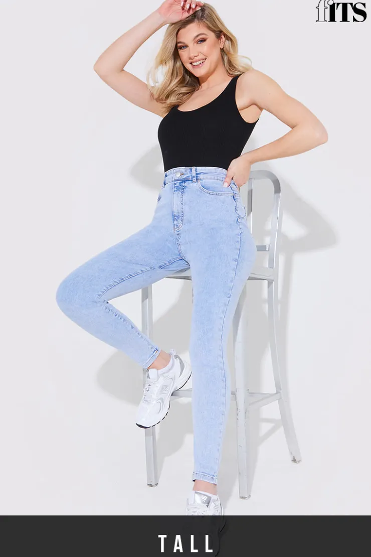 Hot Fits Light Wash Sculpt Shaper Jean Blue
