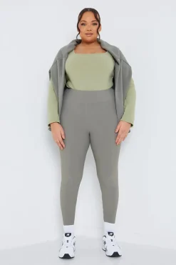Best In The Style Long Sleeved Ribbed Square Neck Bodysuit