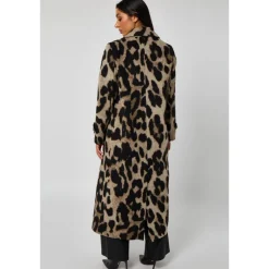 New Urban Bliss Longline Leopard Formal Coat