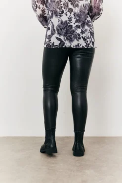 Discount In the Style Maternity Leather Look Legging Black