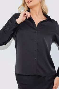 Sale In The Style Matte Satin Blouse