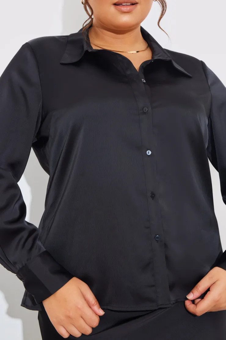 Sale In The Style Matte Satin Blouse