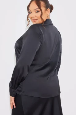 Sale In The Style Matte Satin Blouse