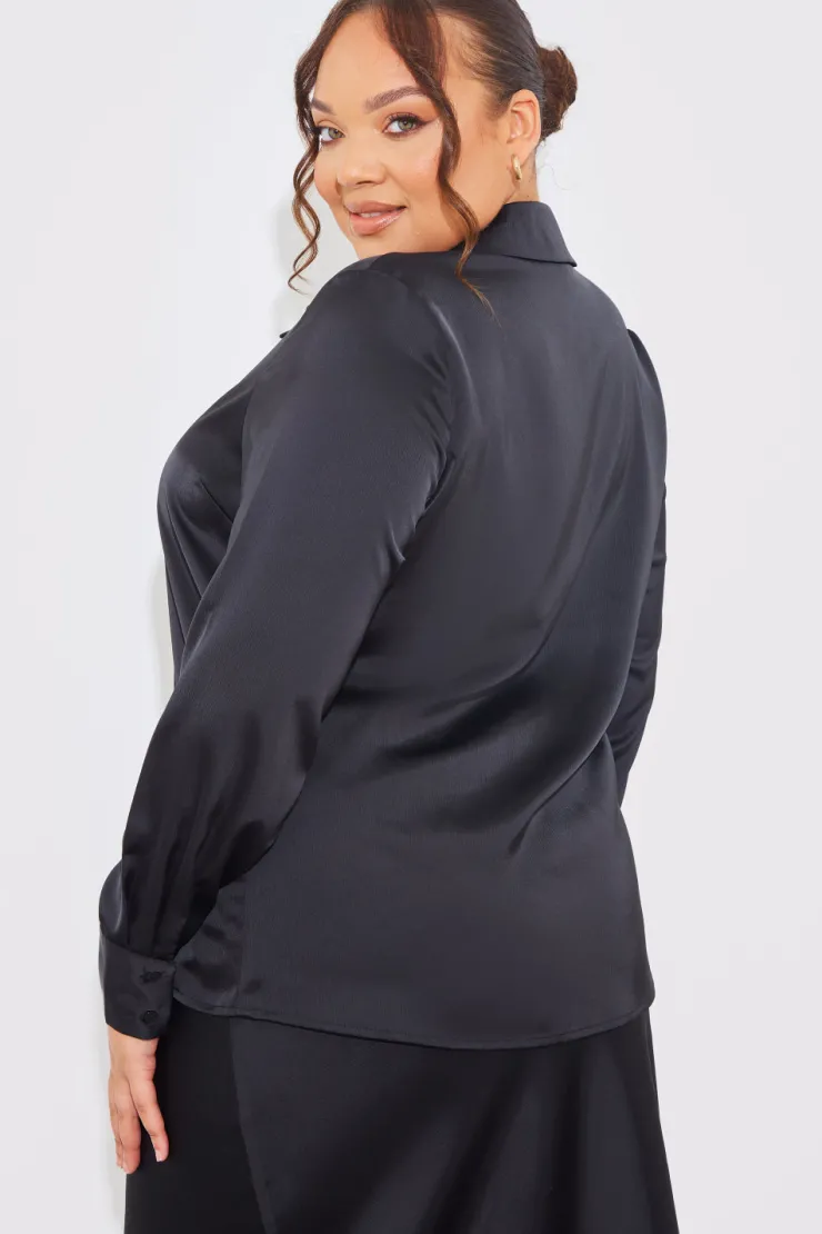 Sale In The Style Matte Satin Blouse