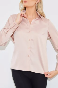 Sale In The Style Matte Satin Blouse