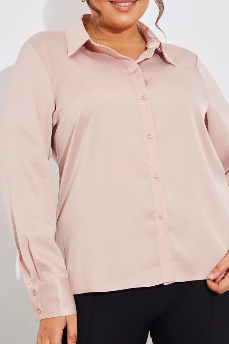 Sale In The Style Matte Satin Blouse