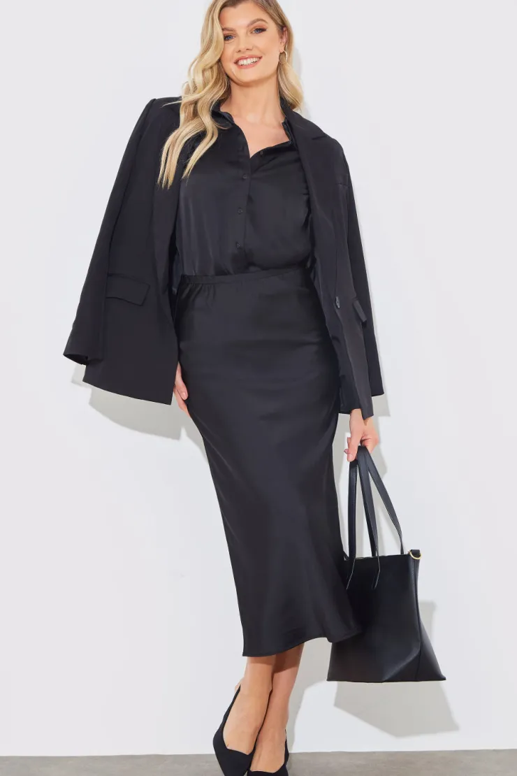 Sale In The Style Matte Satin Blouse