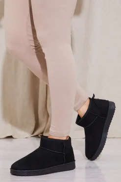 New In The Style Mini Faux Suede Boot