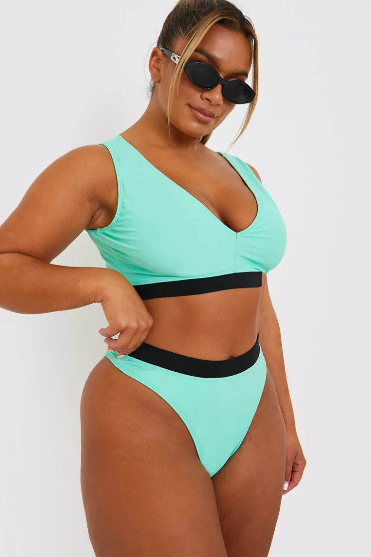 Hot In the Style Mint and Bikini Bottoms Sage