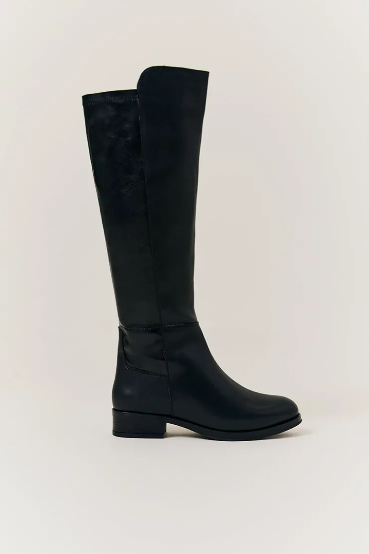 Clearance In The Style Molly Knee High Riding Boot Black