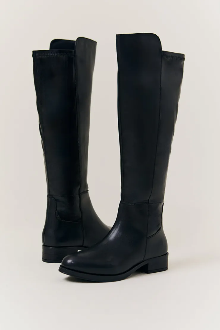 Clearance In The Style Molly Knee High Riding Boot Black