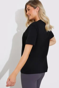 Clearance In The Style More Sustainable Cotton Crew Neck T-Shirt Black