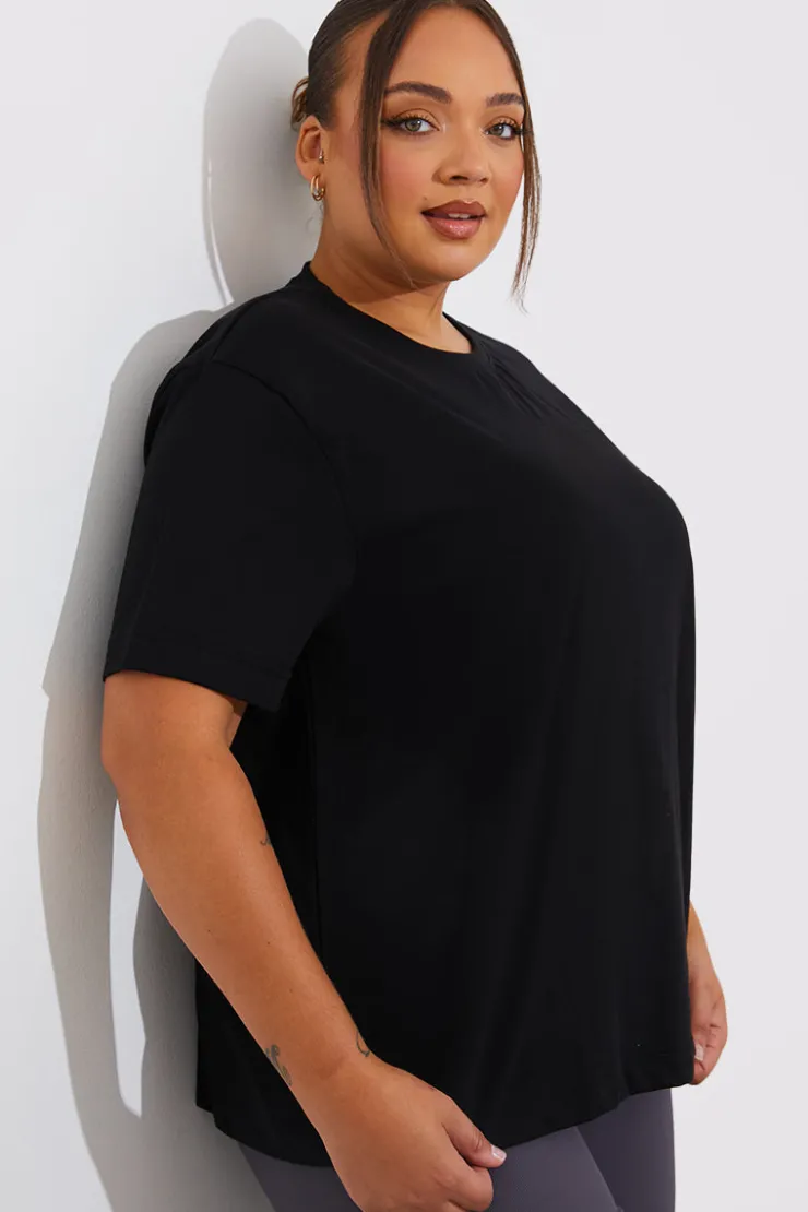 Clearance In The Style More Sustainable Cotton Crew Neck T-Shirt Black