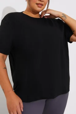 Clearance In The Style More Sustainable Cotton Crew Neck T-Shirt Black