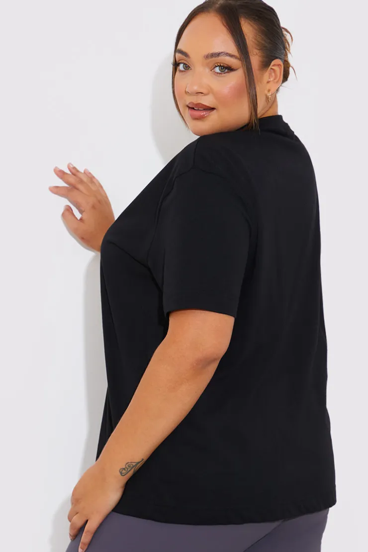 Clearance In The Style More Sustainable Cotton Crew Neck T-Shirt Black