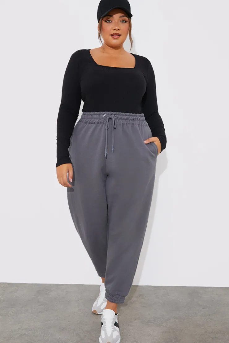 Online In The Style More Sustainable Ribbed Square Neck Bodysuit