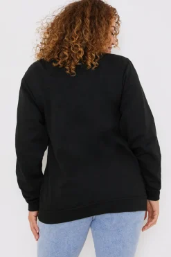 New In The Style Mummy To Be Slogan Sweater Black
