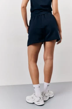 New Fits 90's Slogan Side Stripe Co-Ord Shorts Navy
