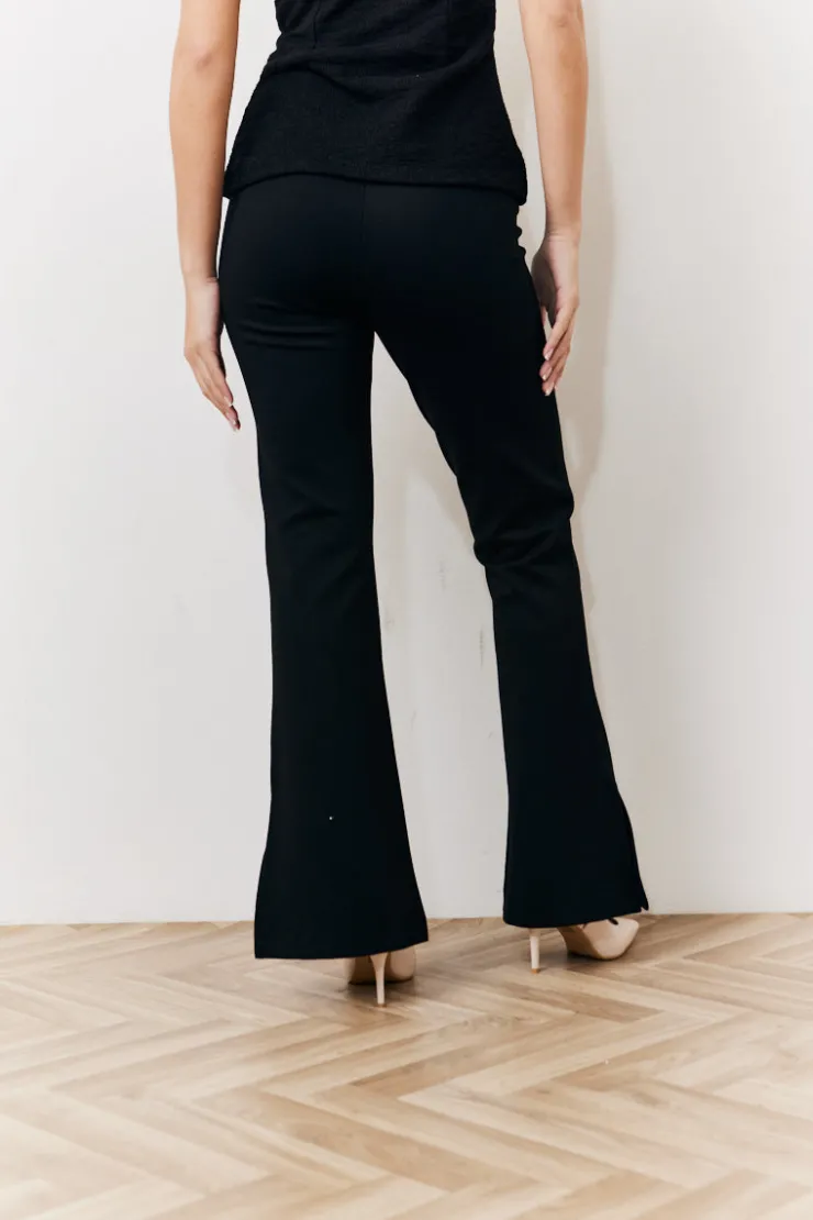 Outlet In The Style Occasion Flare Trousers Black