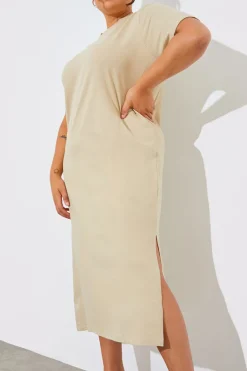 New In The Style Oversized Midaxi T-Shirt Dress