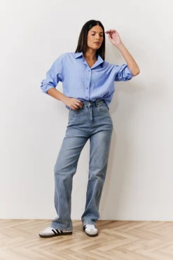 Discount In The Style Oversized Striped Poplin Shirt Multi