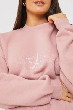 New In the Style Paris Embroidered Sweater