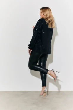 Hot In The Style Perfect Sculpting High Waisted Leather Look Leggings