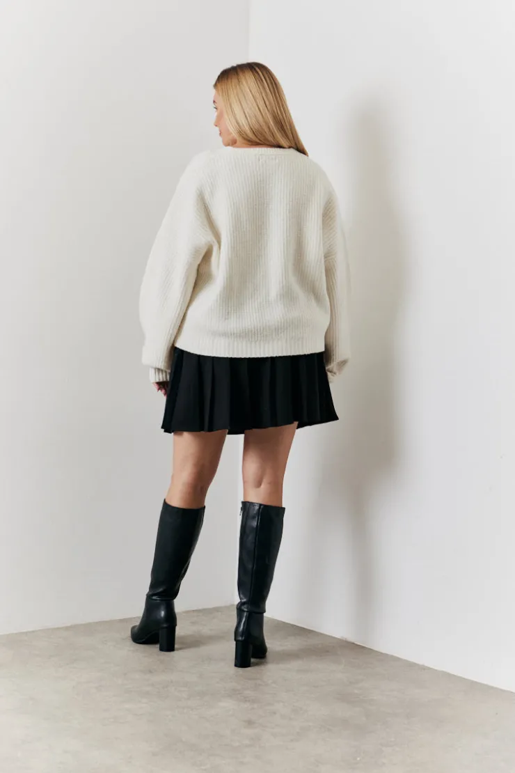 In the Style Pleated Skirt Black