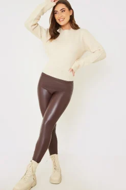 Best In the Style Premium Tie Back Knitted Jumper Cream