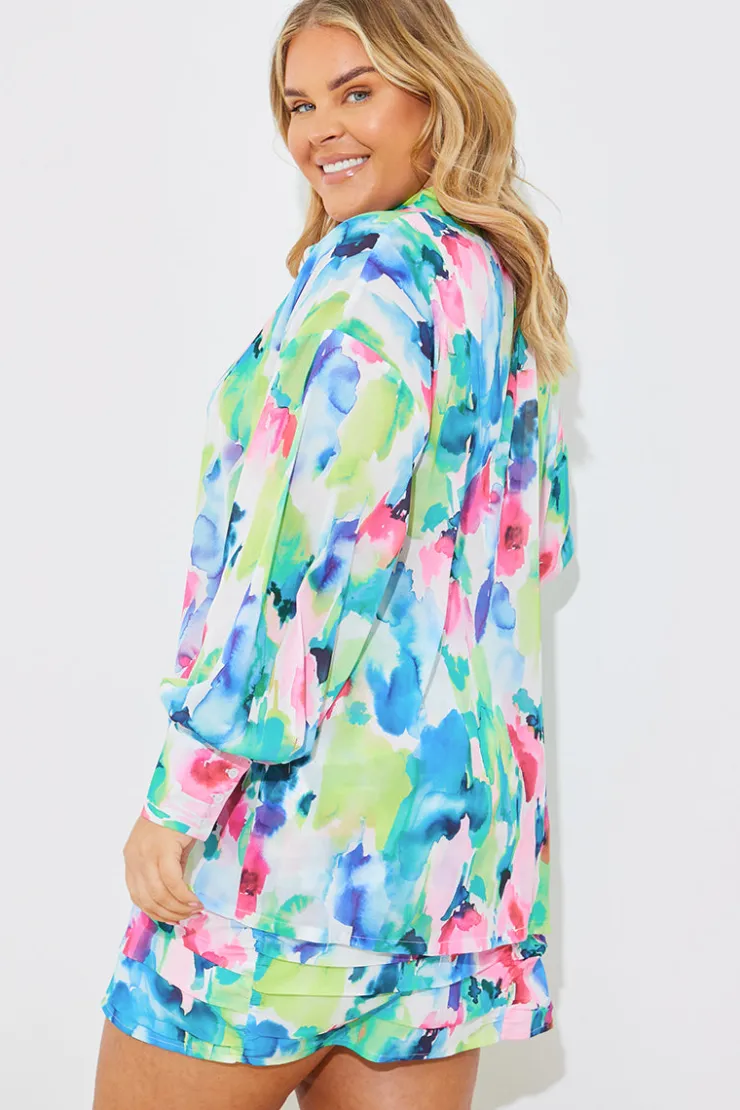In the Style Printed Co-Ord Shirt Multi