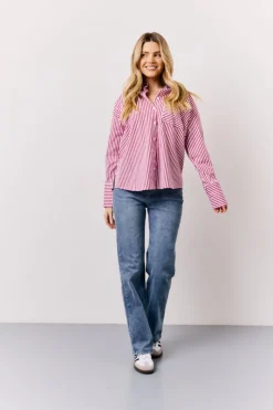 Best In The Style Stripe Shirt Red