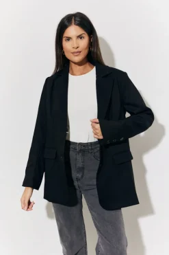 Online In The Style Relaxed Blazer Black