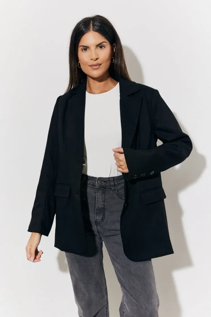 Online In The Style Relaxed Blazer Black