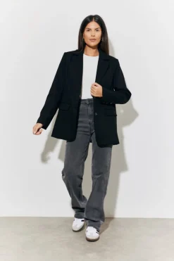 Online In The Style Relaxed Blazer Black
