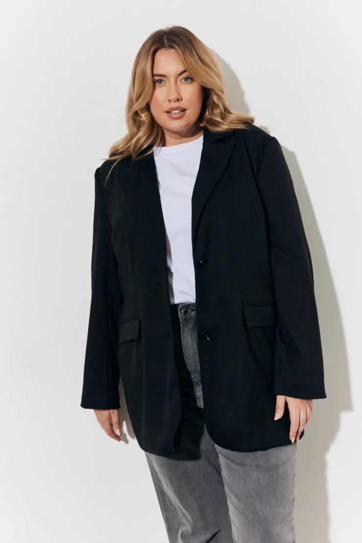 Online In The Style Relaxed Blazer Black