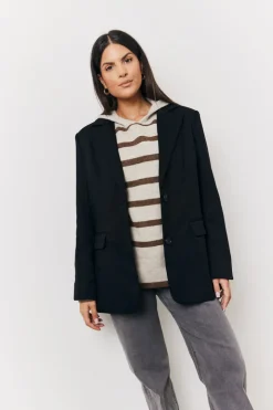 Hot In the Style Relaxed Blazer Black