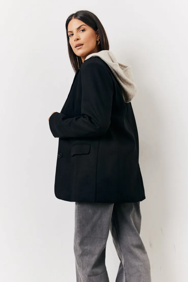 Hot In the Style Relaxed Blazer Black