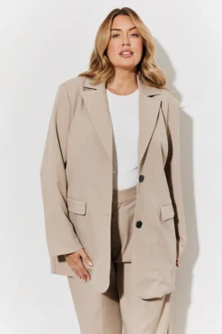 Clearance In The Style Relaxed Tailored Blazer Taupe