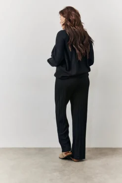 Clearance In The Style Rib Knit Wide Leg Co Ord Trouser