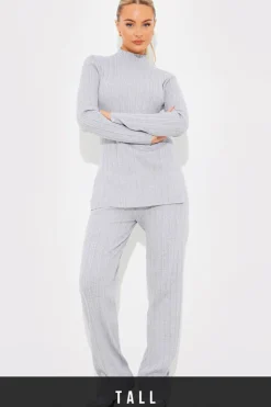 Discount In The Style Rib Knitted Co Ord Trouser