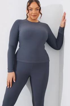 Best In The Style Rib Long Sleeve Top