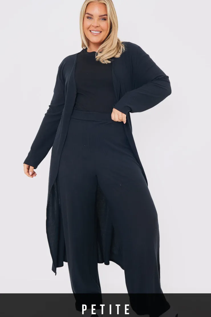 Clearance In the Style Rib Wide Leg Trousers