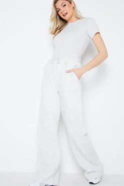 Sale Fits Ribbed Crew Neck Short Sleeve Bodysuit