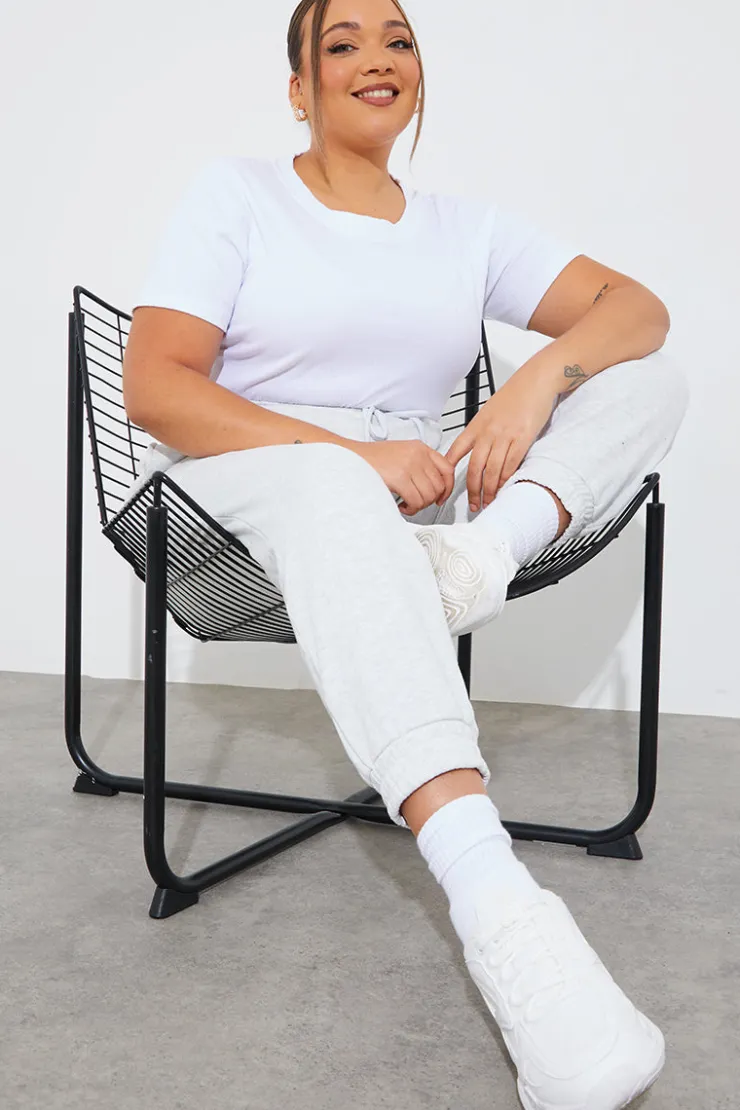 Sale Fits Ribbed Crew Neck Short Sleeve Bodysuit