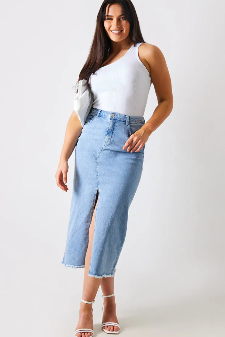 In The Style Ribbed One Shoulder Vest