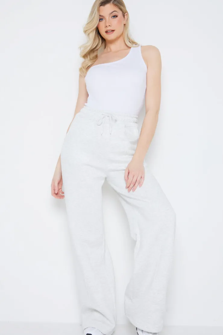 In The Style Ribbed One Shoulder Vest