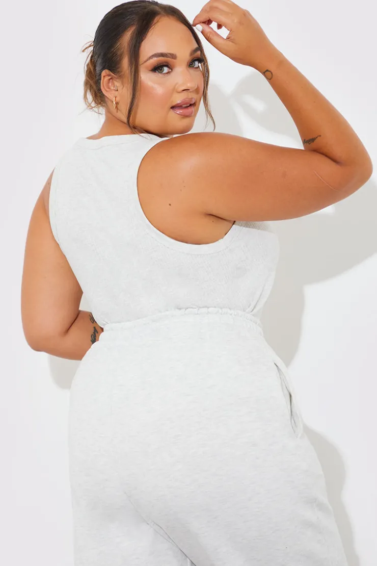 Sale In The Style Ribbed Racer Vest