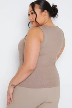 Sale In The Style Ribbed Racer Vest